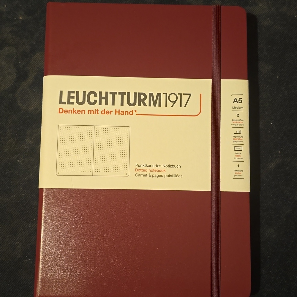 ❤️BUY 5 GET 3 FREE Leuchtturm1917 Dotted Notebook Medium (A5), Retail $25.50US - Picture 4 of 12